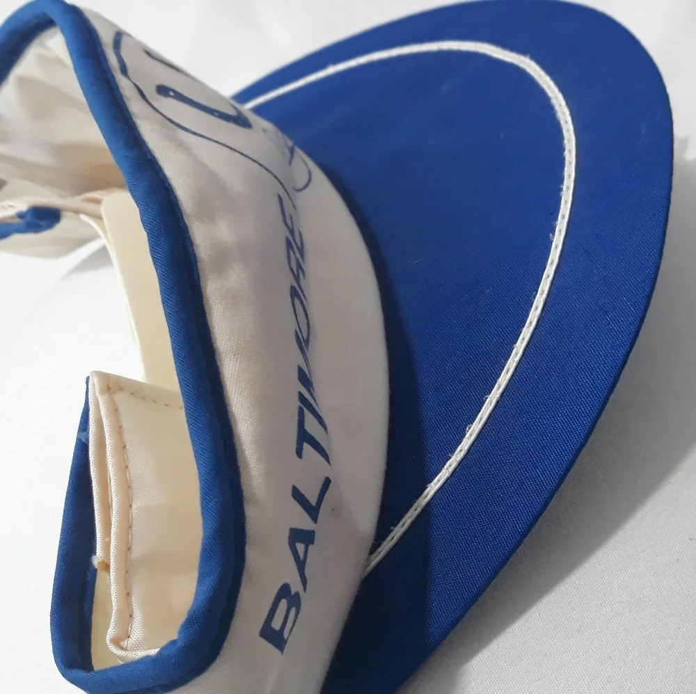 Vintage 80's Baltimore Colts NFL Blue and White Officially Licensed Visor